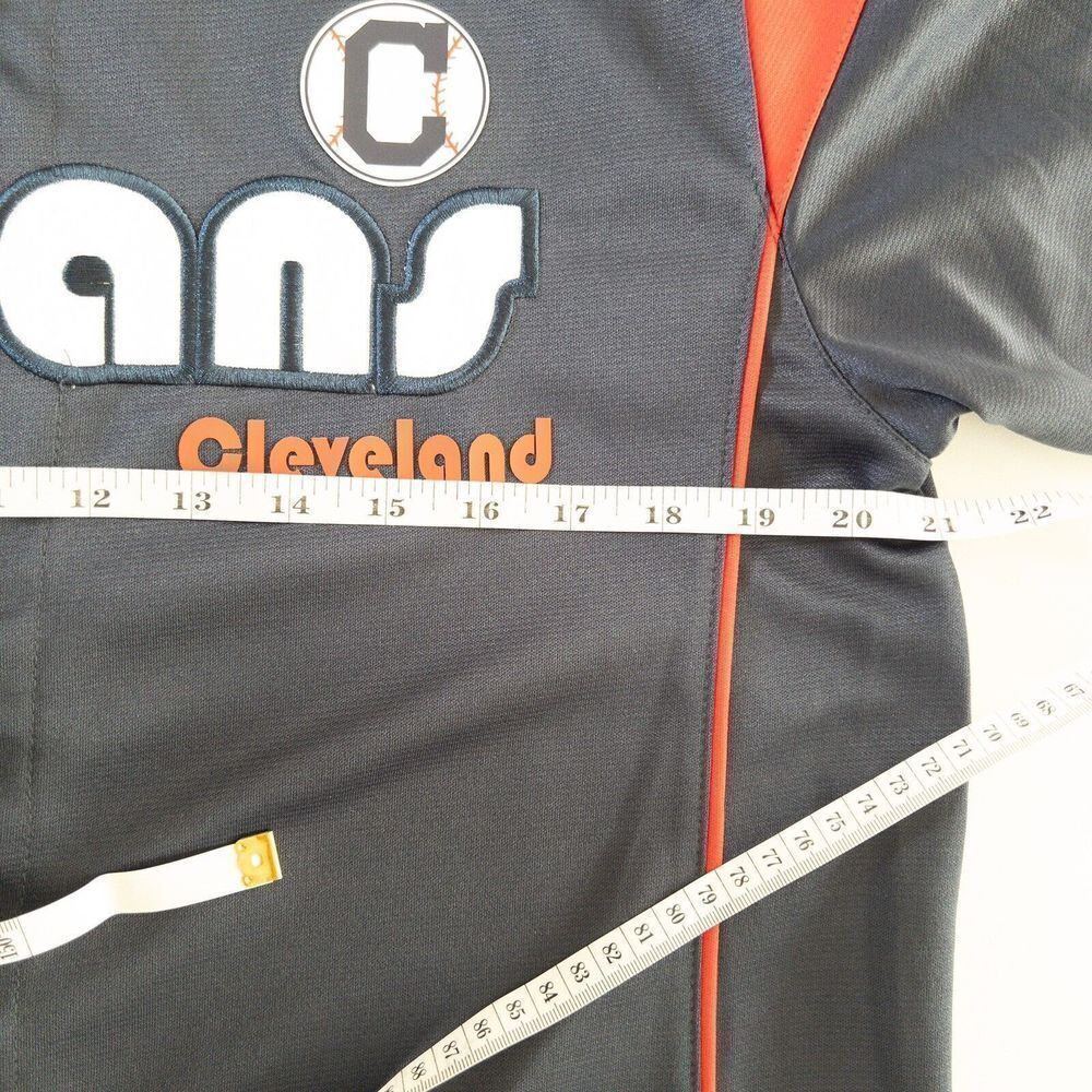 True Fans Stitched Cleveland Indians Jersey Mens Large - Picture 4 of 7